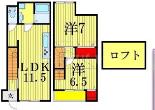 無添加タウン葛飾A棟の間取り