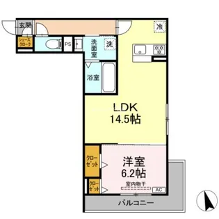 静岡県浜松市中央区下池川町【アパート】の間取り