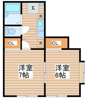サンシャイン小松島【1階】の間取り