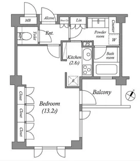 プラチナコート広尾【3階】の間取り