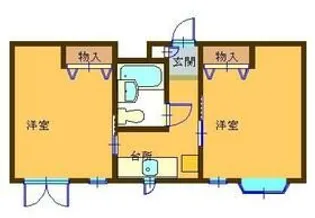 ラポルタイズミ【1階】の間取り