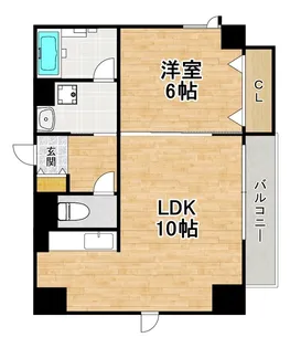 大阪府大阪市天王寺区勝山2【マンション】の間取り