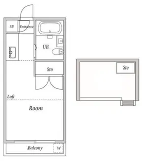 スカイクルーズ中台【1階】の間取り