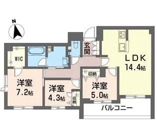 フローラ【2階】の間取り