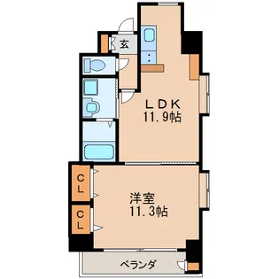 プロビデンス葵タワー【6階】の間取り
