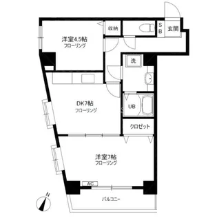 パル・豊島館【2階】の間取り