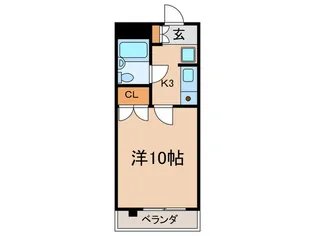 カシミ-ル荒井【3階】の間取り