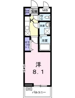 アザリアガーデン代沢【3階】の間取り