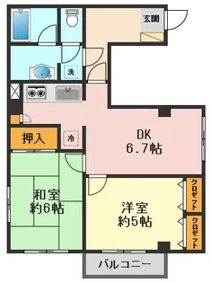 江上ビル【5階】の間取り