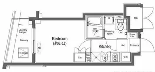 東京都港区三田5【マンション】の間取り