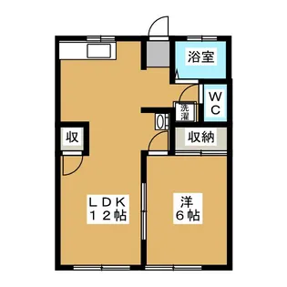 シティハイムかしわ【1階】の間取り