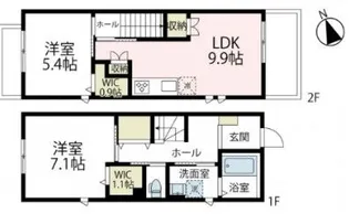 神奈川県藤沢市片瀬3【一戸建】の間取り