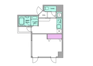 レジディア文京千石【10階】の間取り