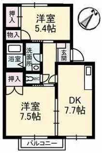 カーサ・ビアンカ【1階】の間取り