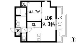 ONLYONEキセラタウン【7階】の間取り