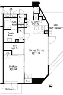 MFPRコート目黒南【8階】の間取り