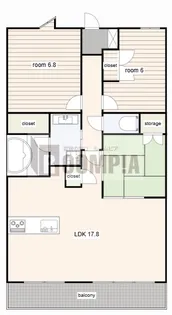 モアグレース西岐阜II【6階】の間取り