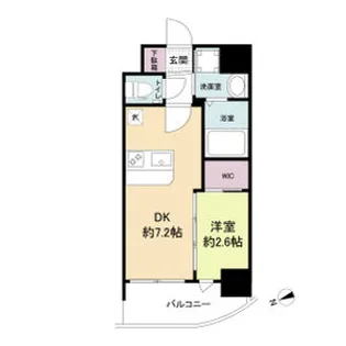 セレニテ江坂アリア【7階】の間取り