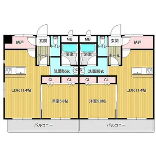 グラン・アルカディア【3階】の間取り