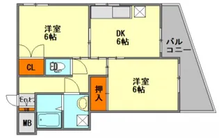 広島県広島市中区本川町2【マンション】の間取り