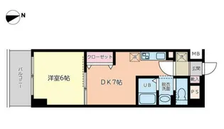 アスコット鉄砲町II【5階】の間取り