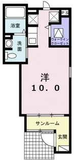 パークハイム敷島A【1階】の間取り