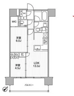 ディームス渋谷本町【2階】の間取り