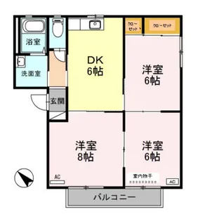 バリュージュ寿 A【2階】の間取り