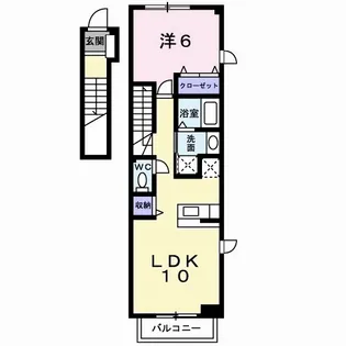 徳島県徳島市新浜本町1【アパート】の間取り