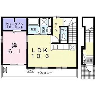 リベルテ【2階】の間取り