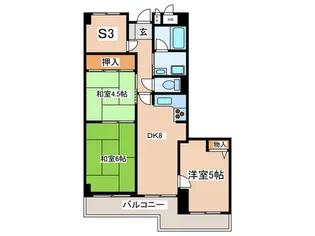 ソシエ弐番館【6階】の間取り