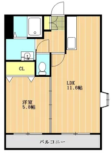 アルカディア桜木【3階】の間取り
