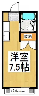 エステートピアアキツ【1階】の間取り