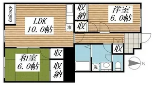 サンライズ97【2階】の間取り