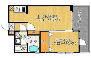 ヴェルデ平尾【3階】の間取り