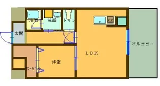 SAI宇宿【3階】の間取り
