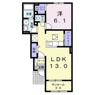 パークサイド14【1階】の間取り