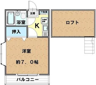 ライブコア川越【2階】の間取り