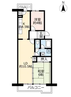 UR横尾【1階】の間取り