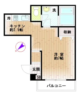 ステイエム代々木公園【4階】の間取り