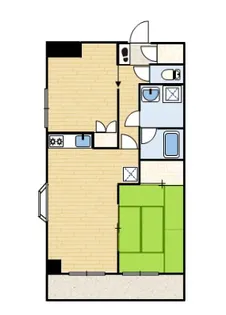 モンテボヌール【5階】の間取り