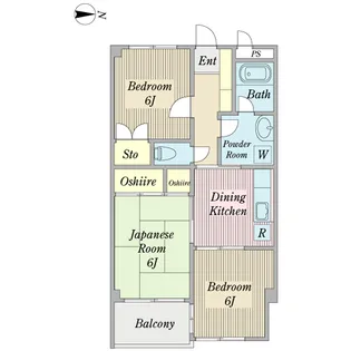 ピークコースト綾瀬【2階】の間取り