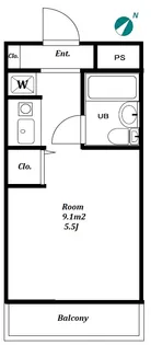 カテリーナ笹塚【1階】の間取り