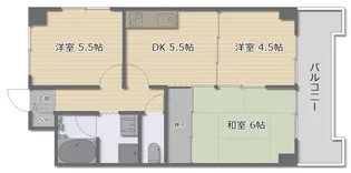 ロイヤルハイツ南栄【4階】の間取り