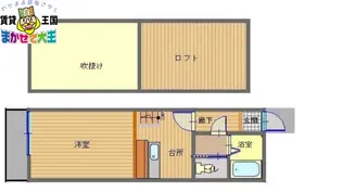 ユーロハイツ大橋【1階】の間取り
