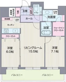 ダイアパレス札幌東アクティオ【2階】の間取り