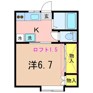 第9レジデンス【2階】の間取り