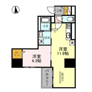 Gran Pino内淡路【2階】の間取り