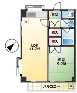 栄コーポ【4階】の間取り