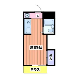 アイランドハイツ【1階】の間取り